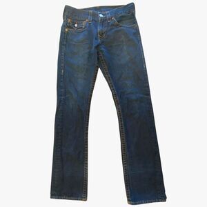 True Religion World Tour Straight With Flaps Dark Wash Men 30x31